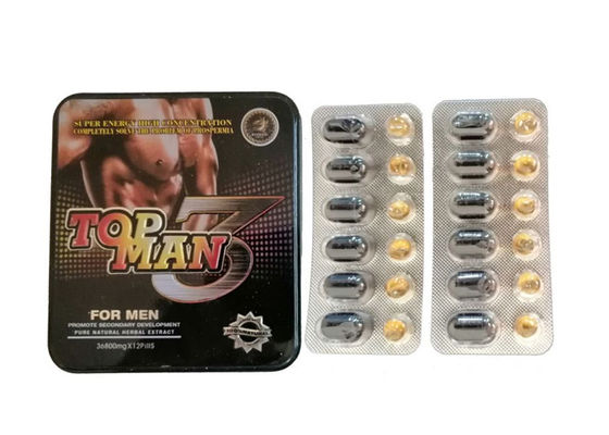 Powerful TOP MAN 3 Chinese Natural Herbal Strong Formula Male Enhancement Pills